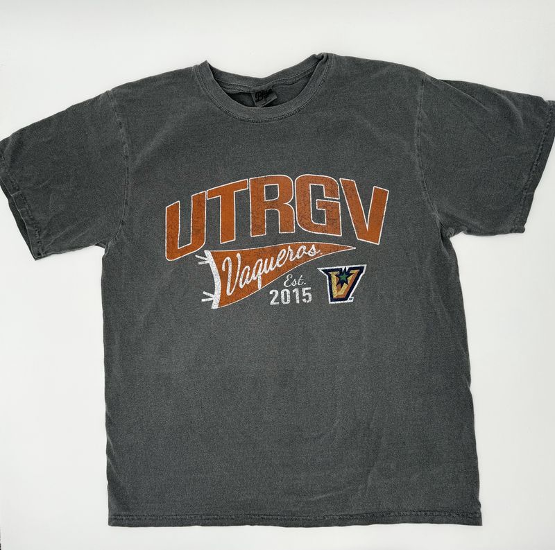 UTRGV Vaqueros Pennant Ringspun T-Shirt - Black