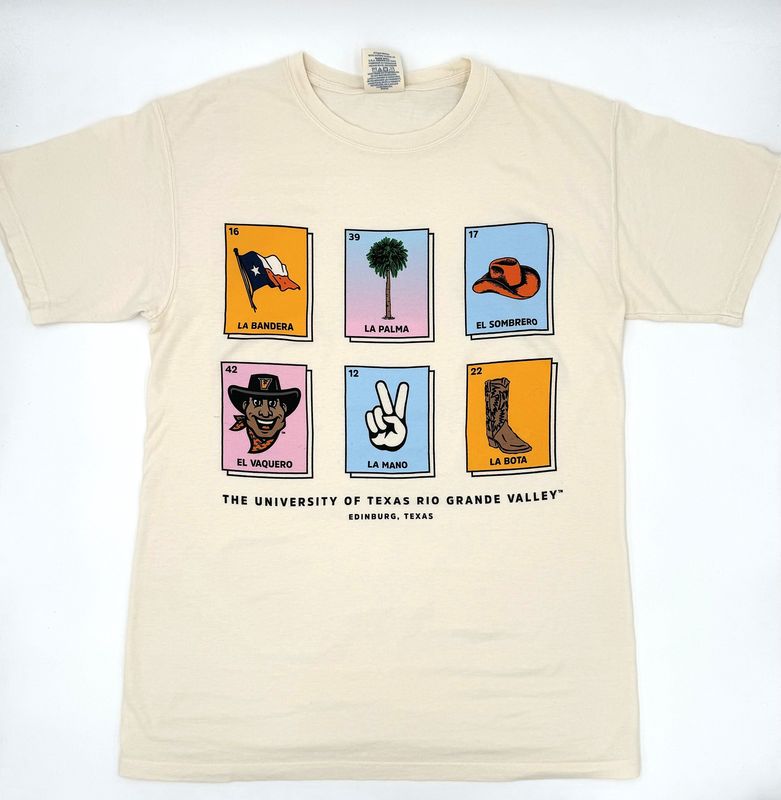 UTRGV Loteria Cards T-Shirt - Parchment