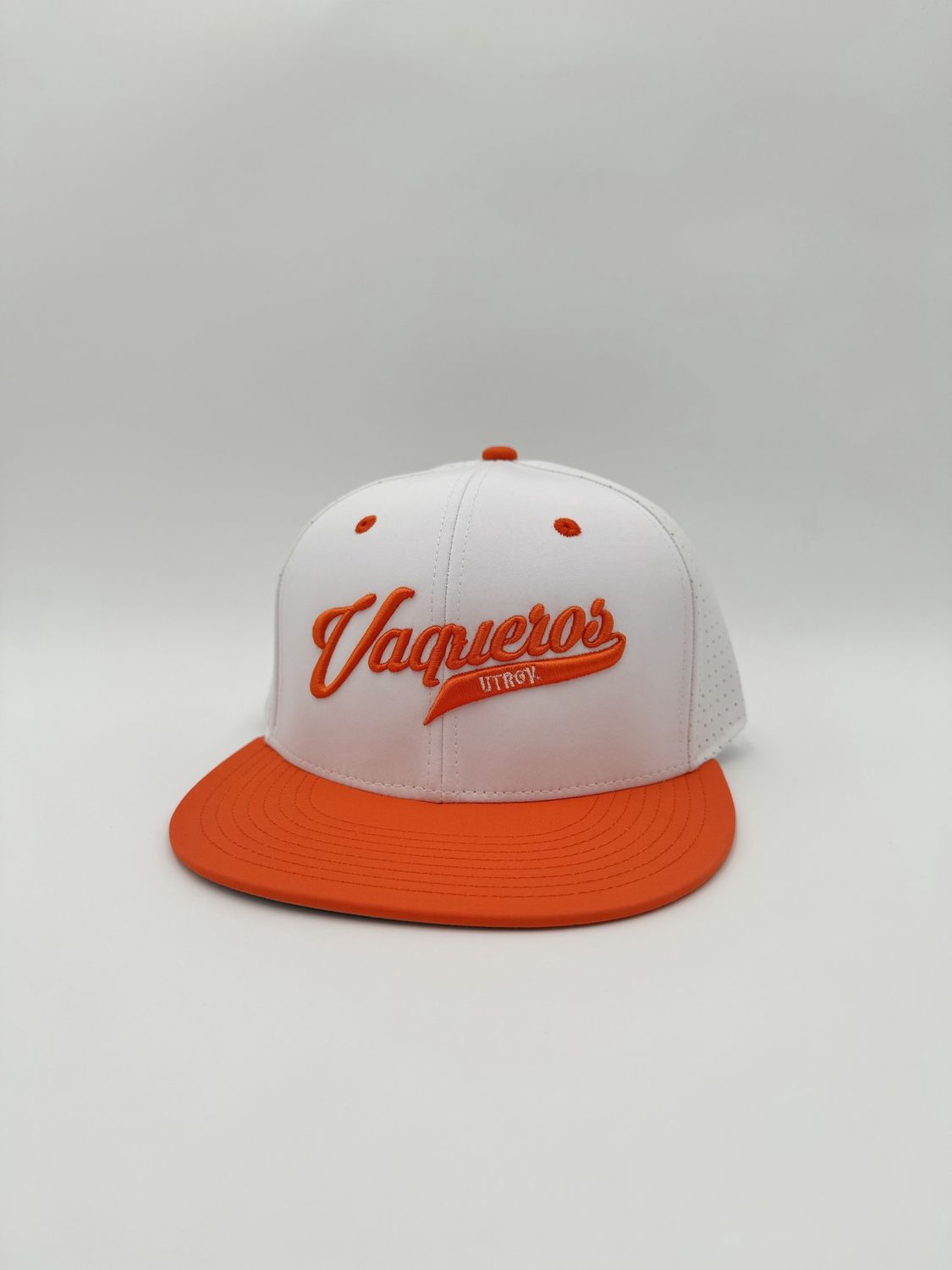 Vaqueros Puff Script The Game Cap - Orange/White