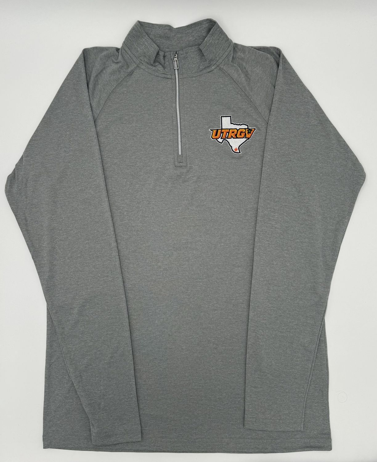 UTRGV/TX 1/4 Zip Dri-Fit - Heather Gray