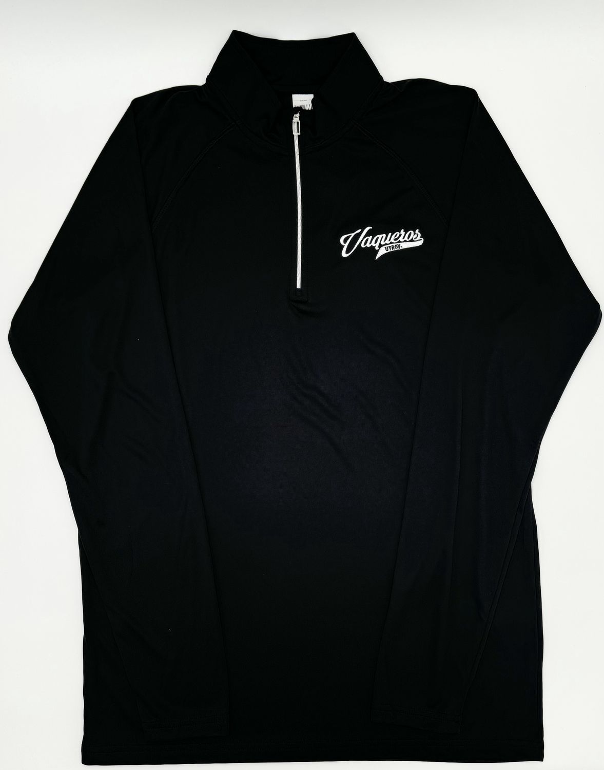 Vaqueros Script 1/4 Zip Dri-Fit - Black