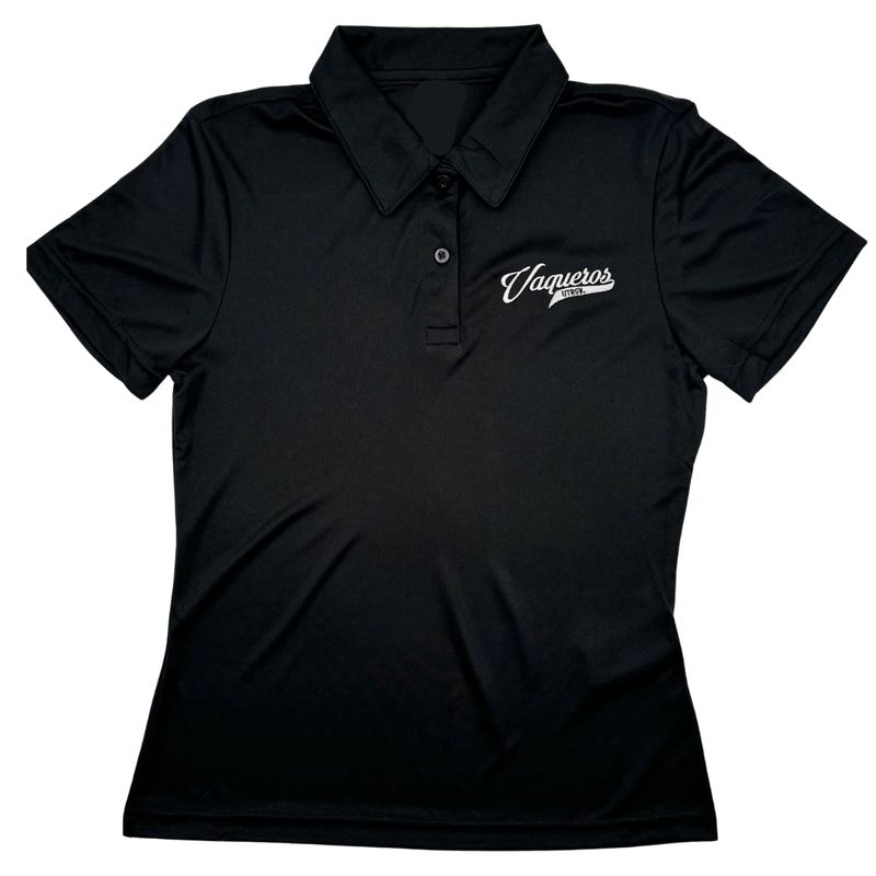Vaquero Script Ladies Polo - Black