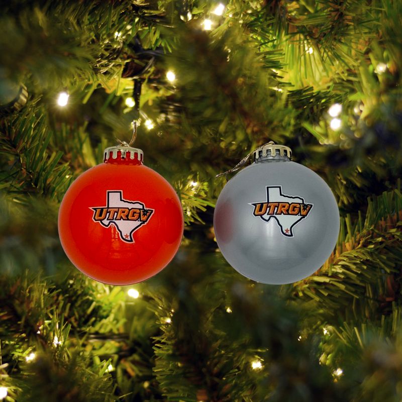 2 Pack Shatterproof Christmas Ornaments in box