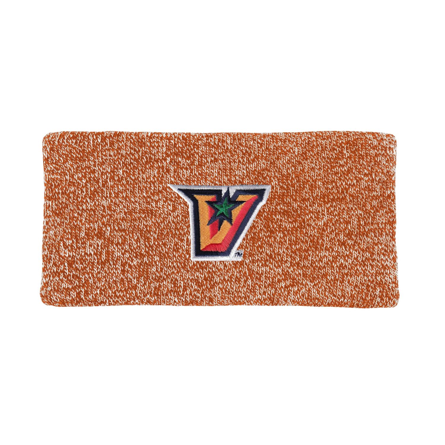 Knit Earband with Marled Yarn - Orange