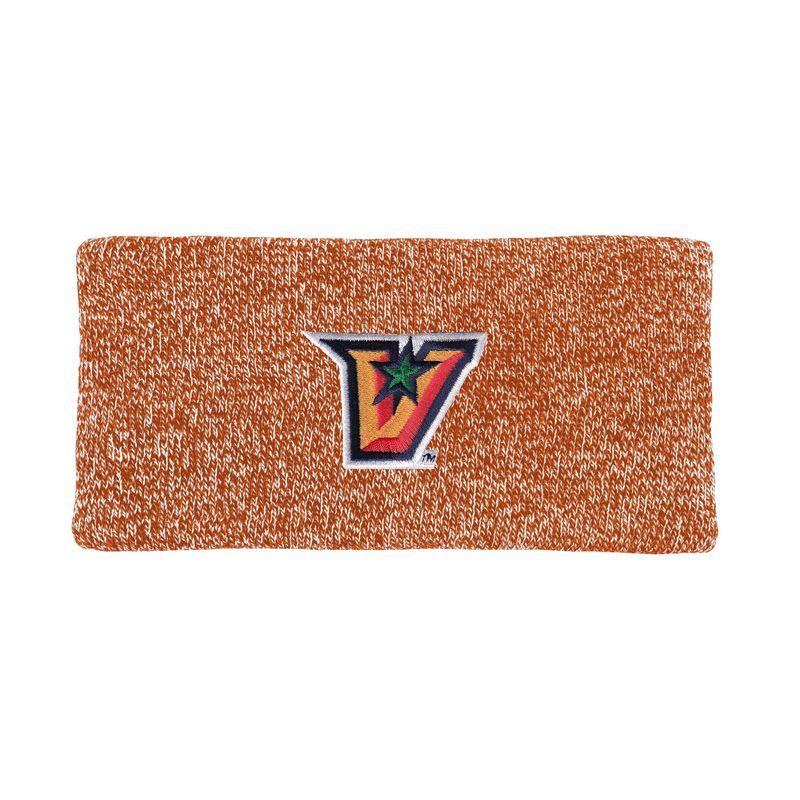 Knit Earband with Marled Yarn - Orange