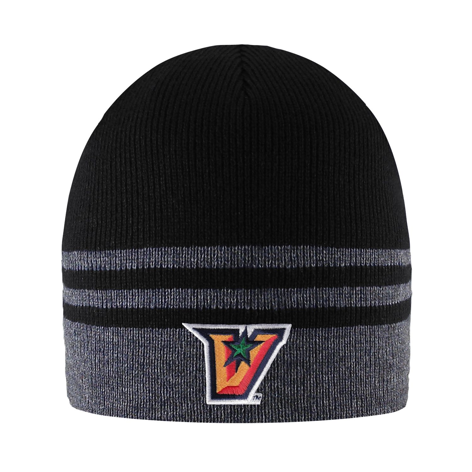 Striped Beanie - Charcoal / Black