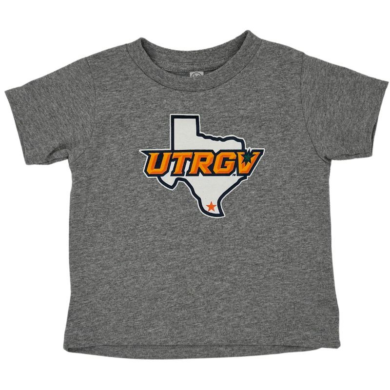 Toddler UTRGV over TX  Tee- Heather Grey