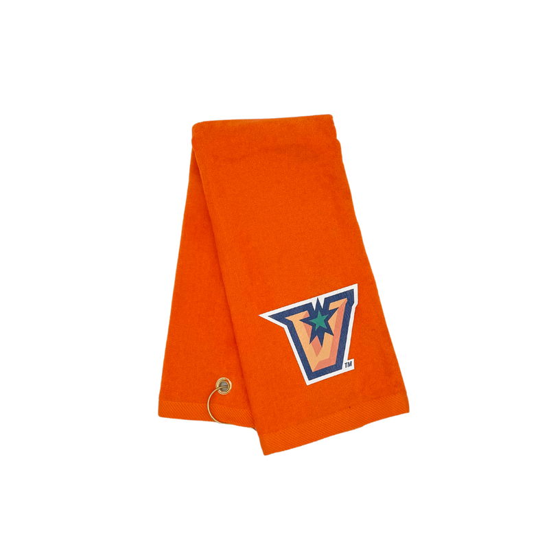 &quot;V&quot; Golf Towel - Orange