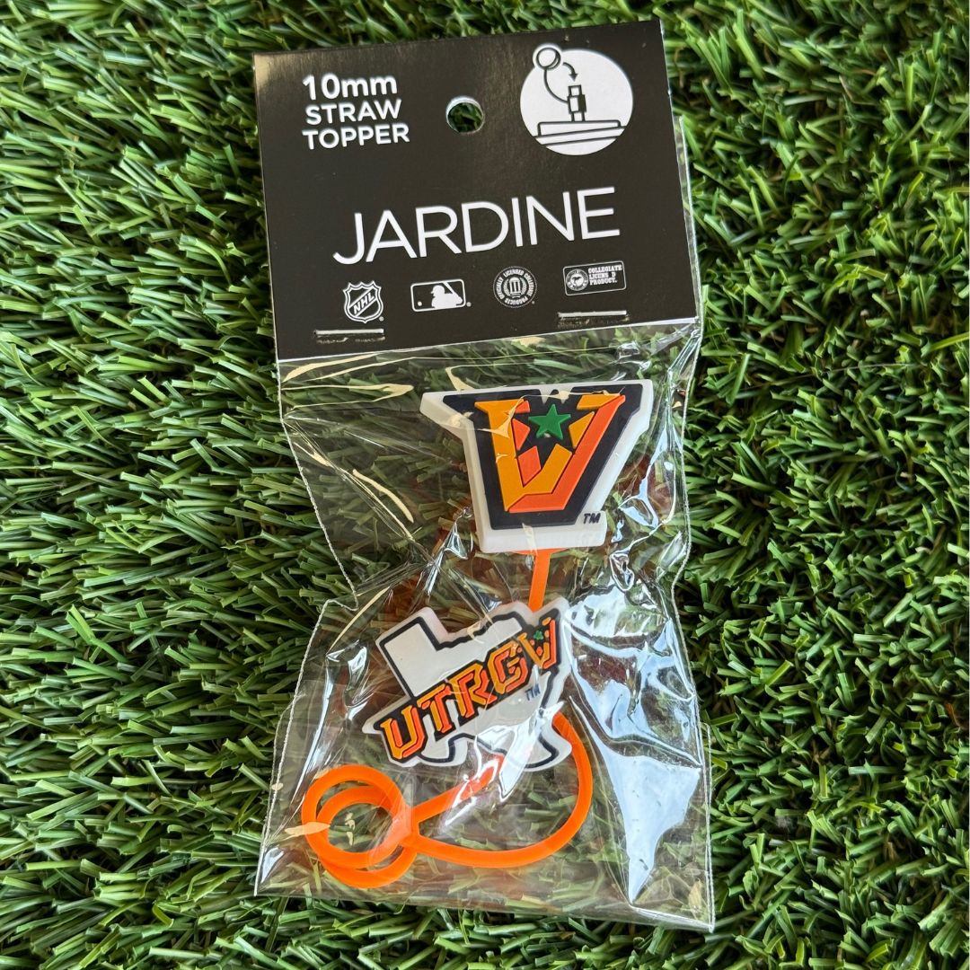 2 Pack 10mm Straw Topper, Colour: Orange