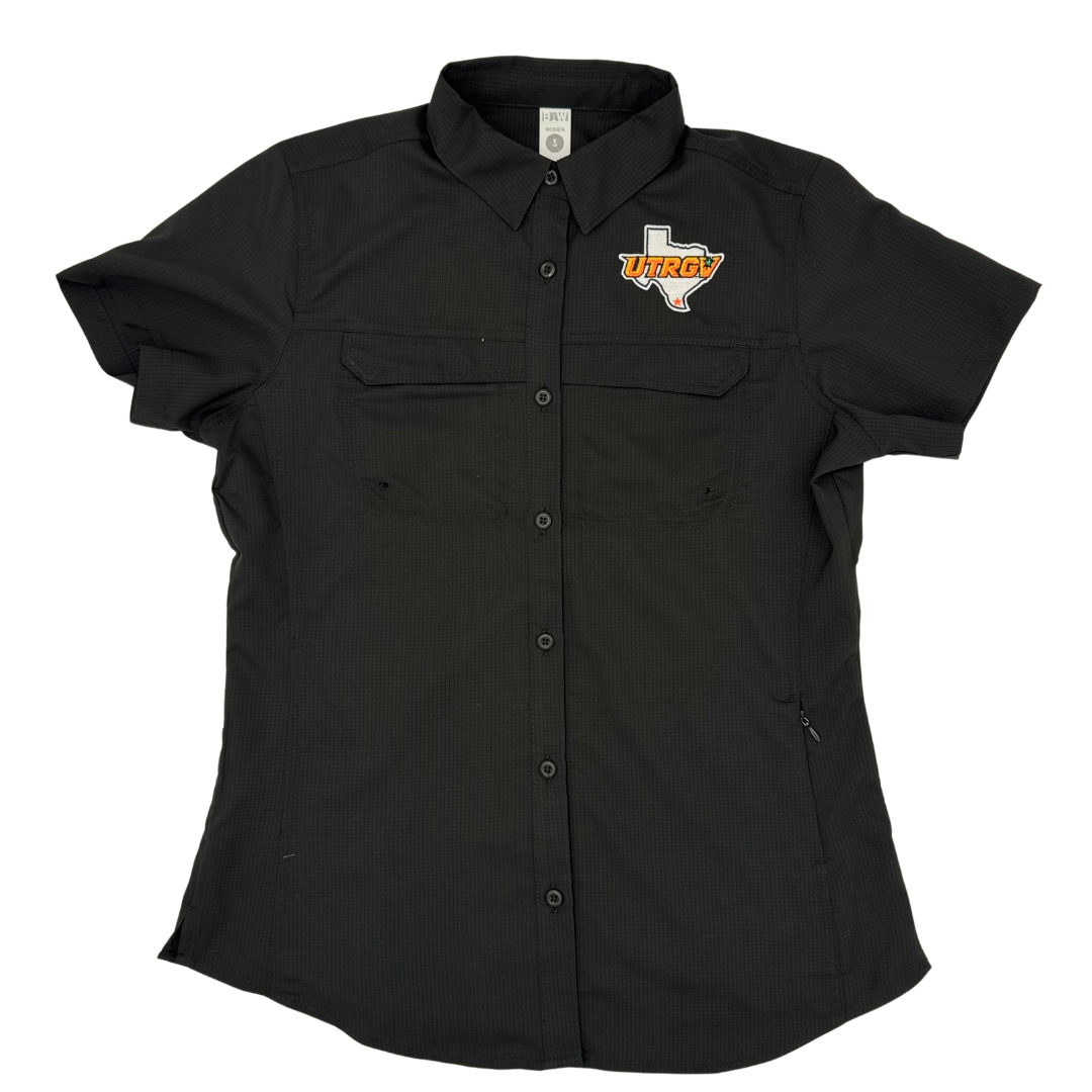 LADIES UTRGV -TX Fishing Shirt - Black