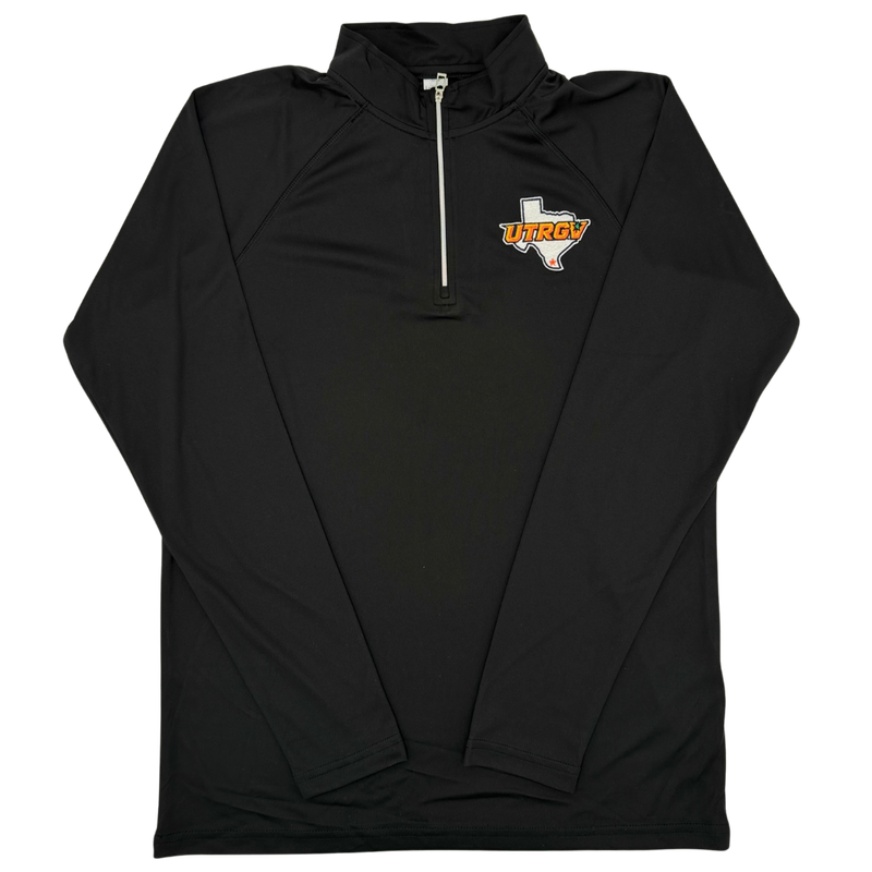 UTRGV/TX 1/4 Zip Dri-Fit - Black