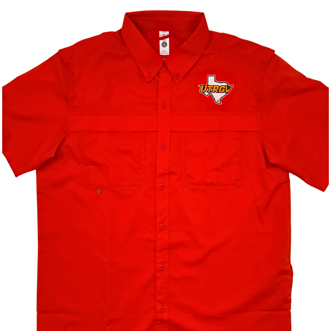 UTRGV/TX Fishing Shirt -  Orange