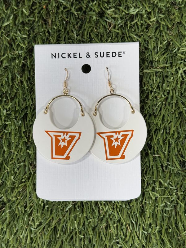 UTRGV Earrings Ninas - White