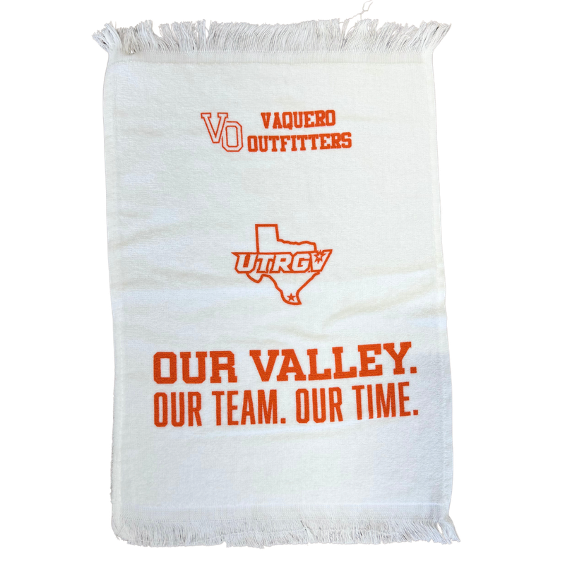 OUR TEAM. OUR VALLEY. OUR TIME. Rally Towel - White