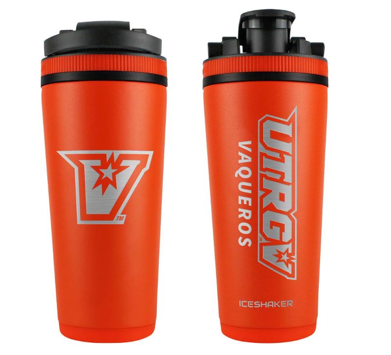 UTRGV Vaqueros 26oz Stainless Steel Ice Shaker - ORANGE