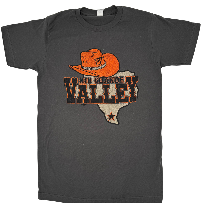 Rio Grande Valley, Texas Hat T-Shirt - Charcoal