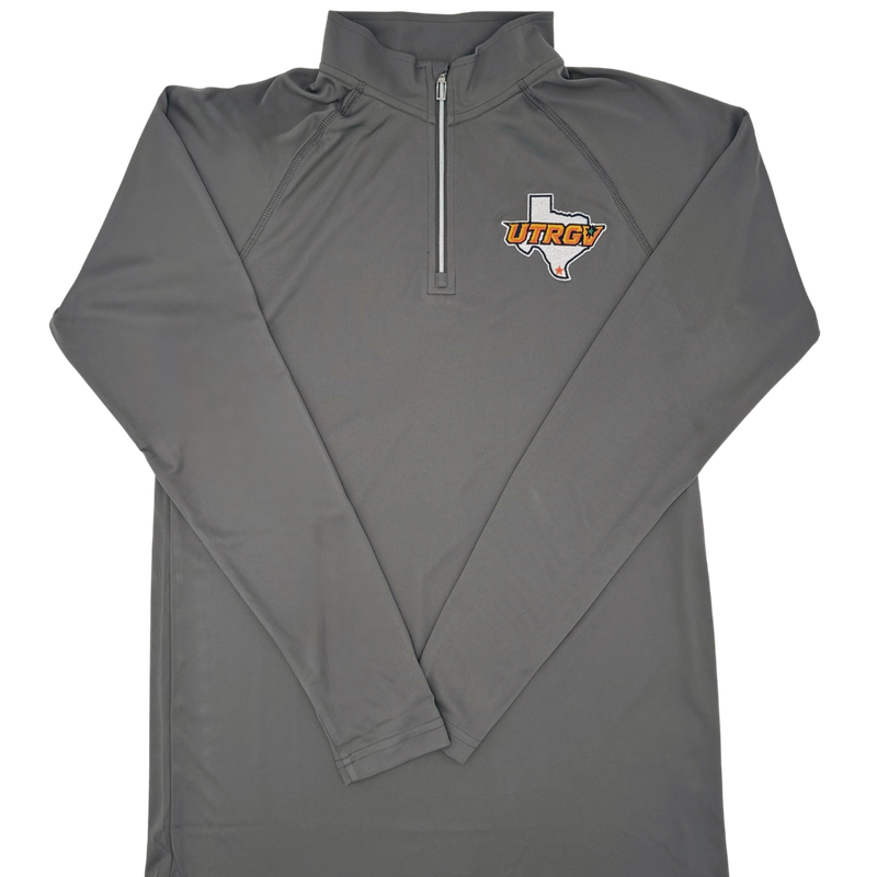 UTRGV/TX 1/4 Zip Dri-Fit - Charcoal Grey