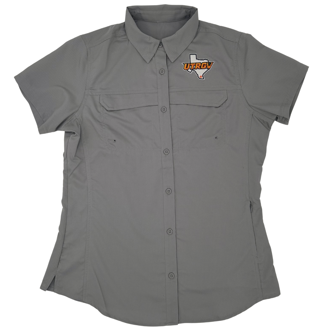 LADIES UTRGV -TX Fishing Shirt - Charcoal Grey