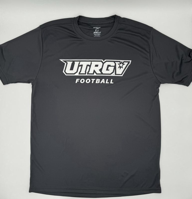 UTRGV Football Short Sleeve Dri Fit - Charcoal Grey