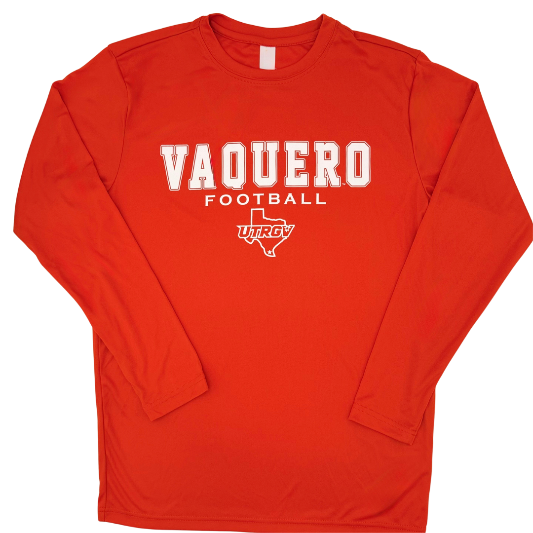 Vaquero Football Long Sleeve - Orange