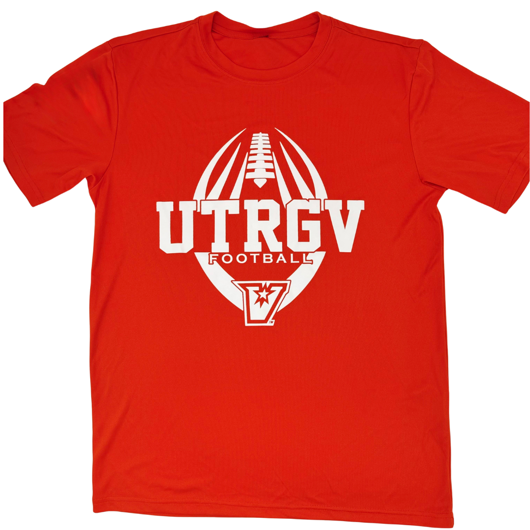Football UTRGV Short Sleeve Dri Fit- Orange