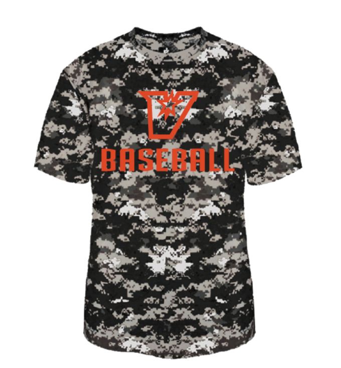 Youth Baseball Short Sleeve - Digi Camo