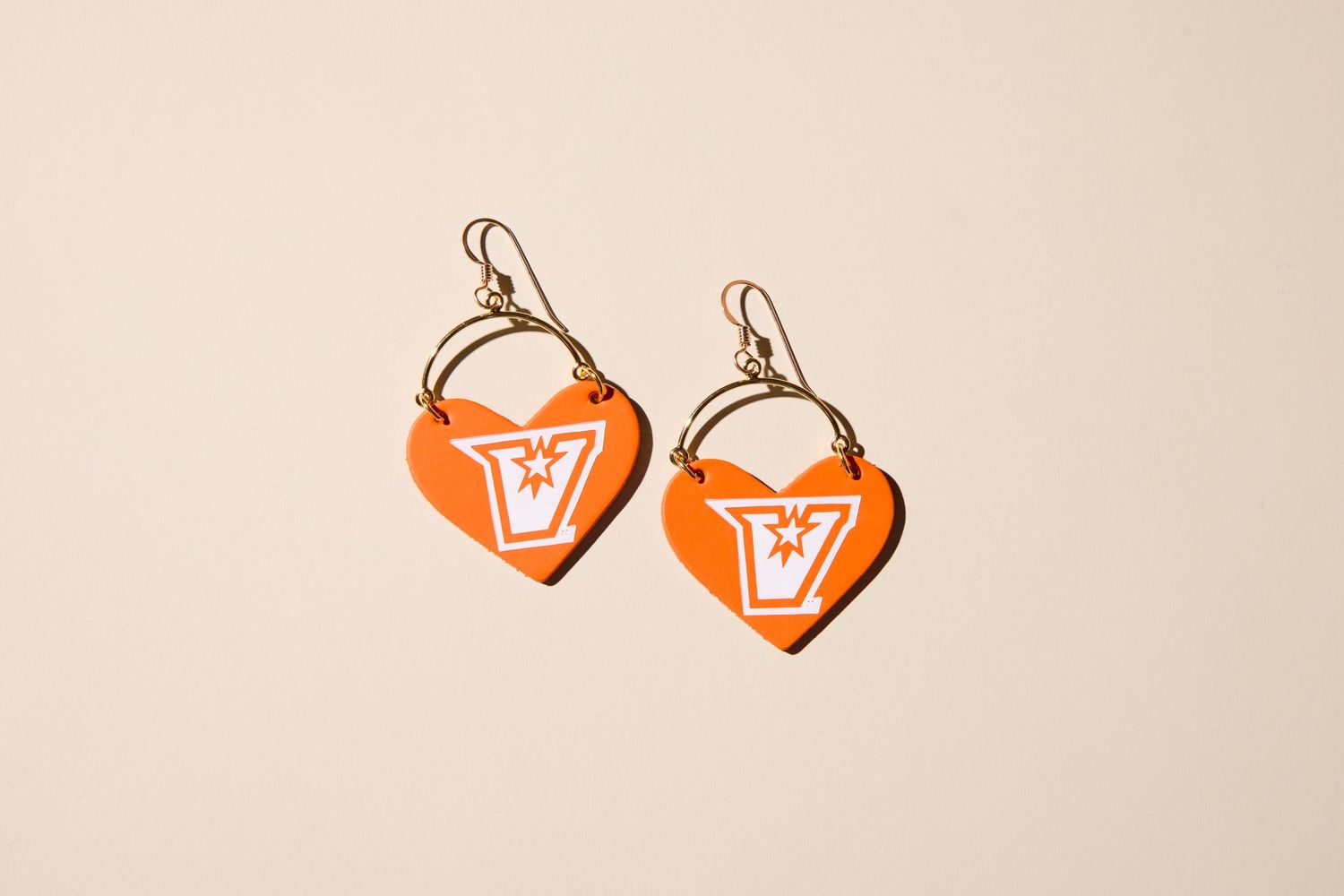 UTRGV Heartthrob Earrings - Orange