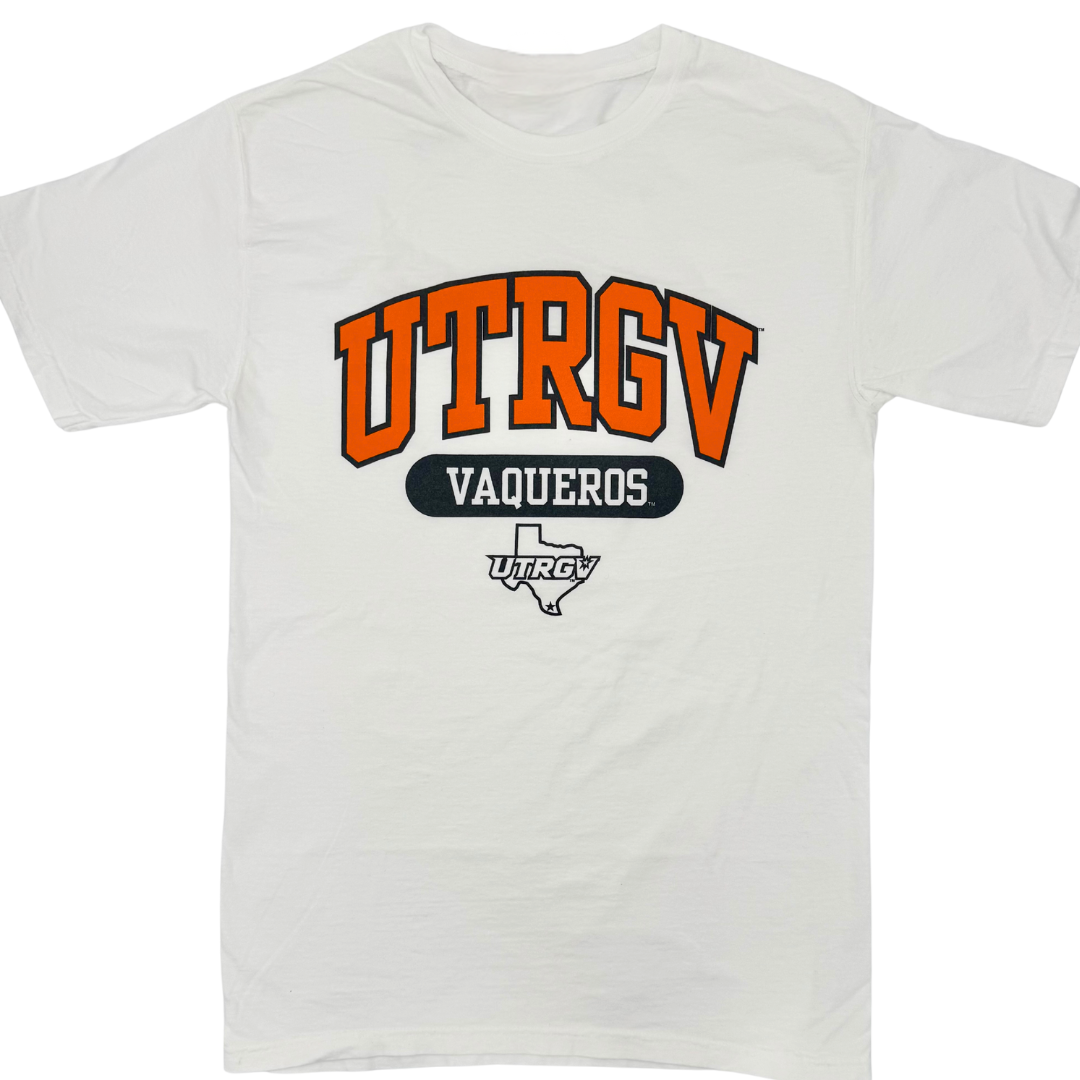 Arched UTRGV Vaqueros T-Shirt - White