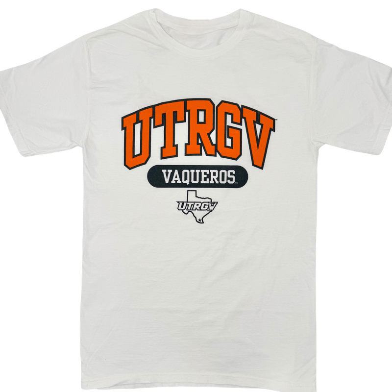 Arched UTRGV Vaqueros T-Shirt - White
