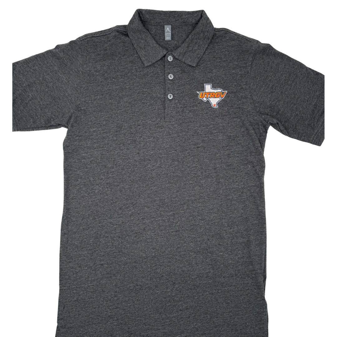 UTRGV / TX Antigua Polo - Black Heather
