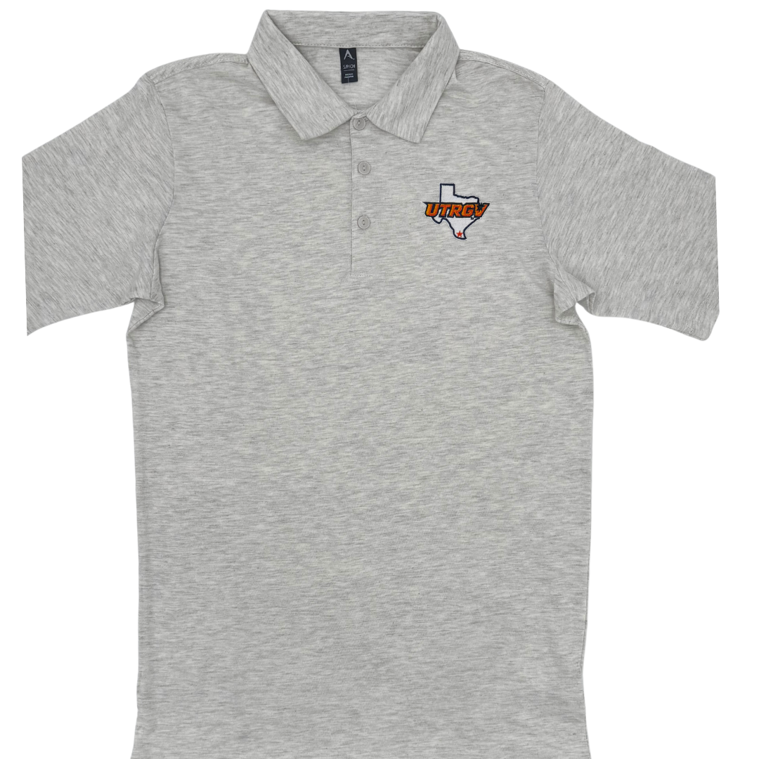 UTRGV / TX Antigua Polo - Oatmeal Heather