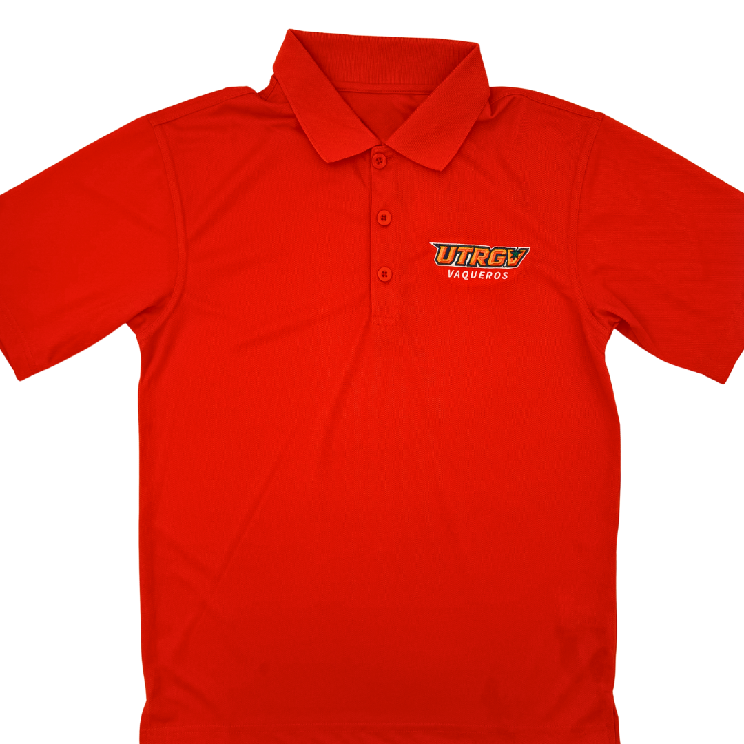 UTRGV Vaqueros Cool-Tek Polo - Orange