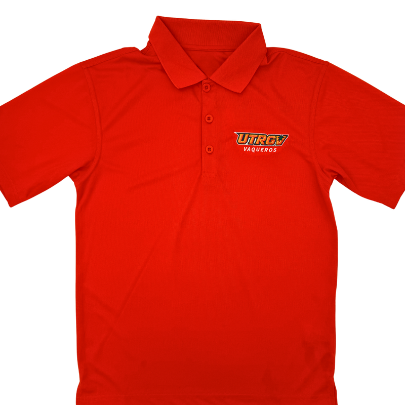 UTRGV Vaqueros Cool-Tek Polo - Orange