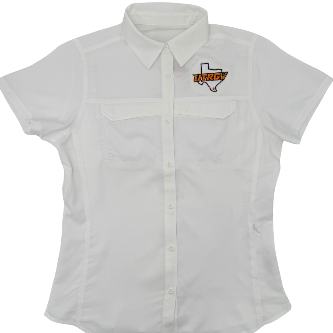 LADIES UTRGV -TX Fishing Shirt - White