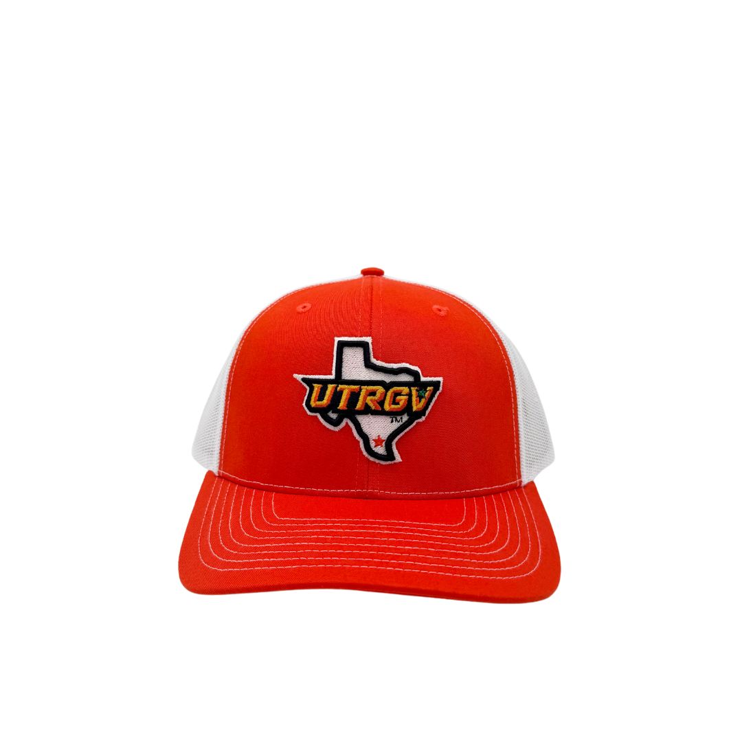 UTRGV/TX Richardson Trucker Hat - Orange/White