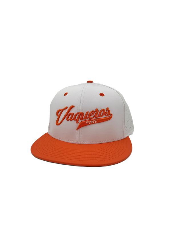 Vaqueros Puff Script The Game Cap - WHITE/ORANGE