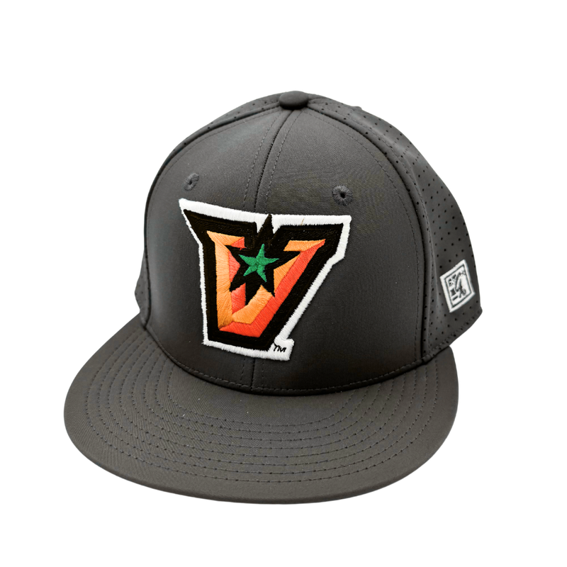 PRECURVED &quot;V&quot; The Game Cap - Charcoal Grey