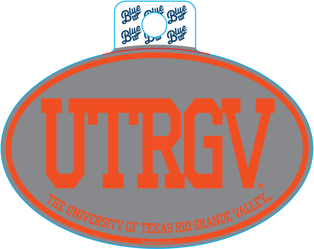 UTRGV Euro Style Sticker