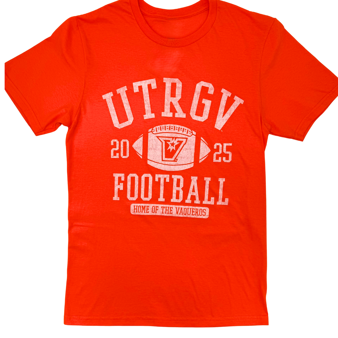 UTRGV Football Vintage T-Shirt - Orange