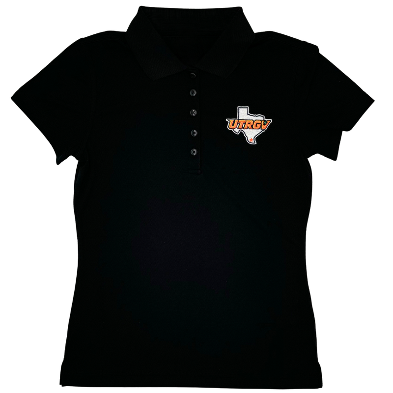 UTRGV / TX Ladies Polo - Black