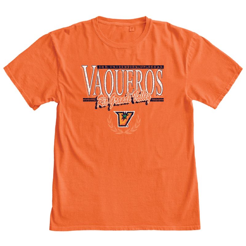 Vaqueros Rio Grande Valley Ringspun T-Shirt-Orange