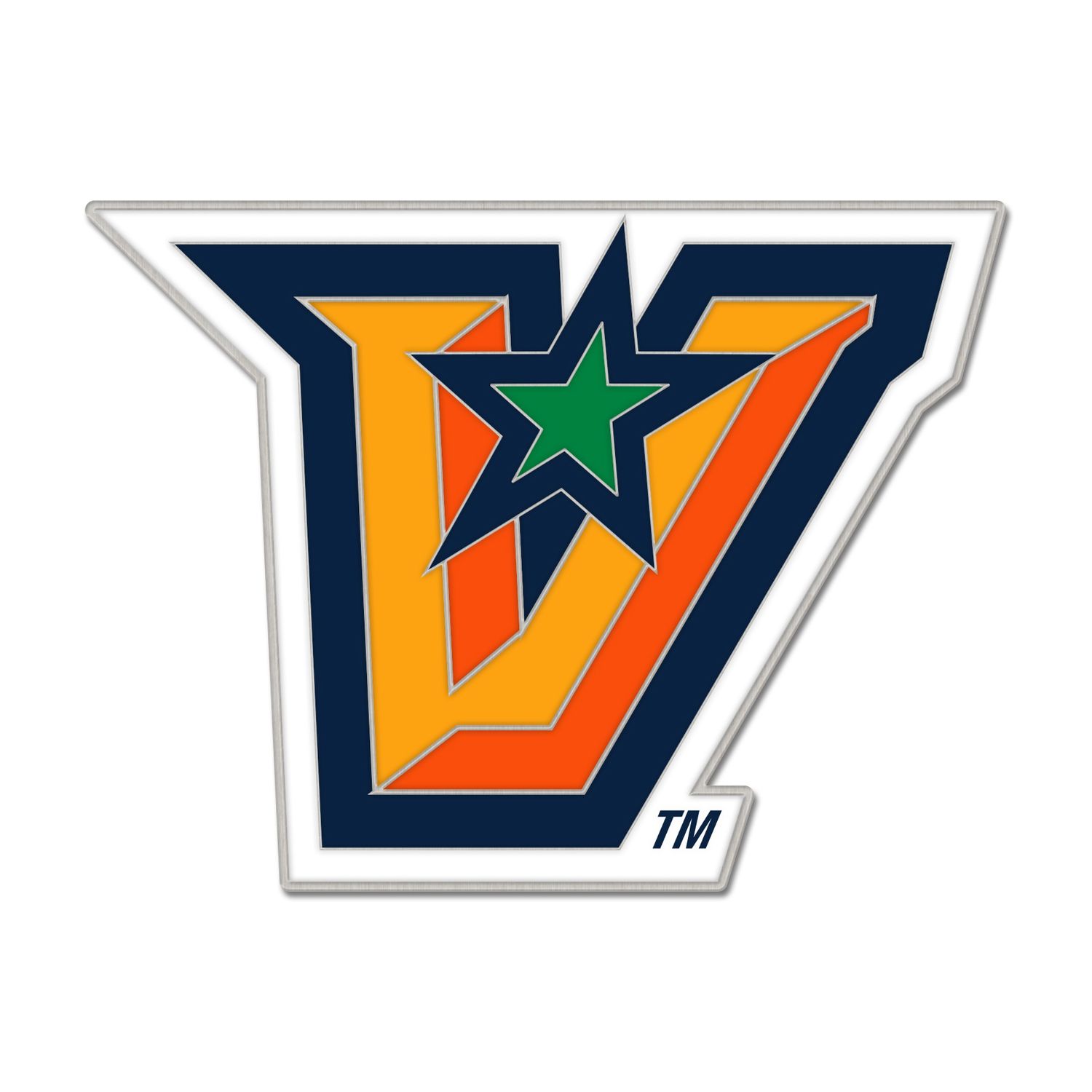 Full color &quot;V&quot; Lapel Collector Pin