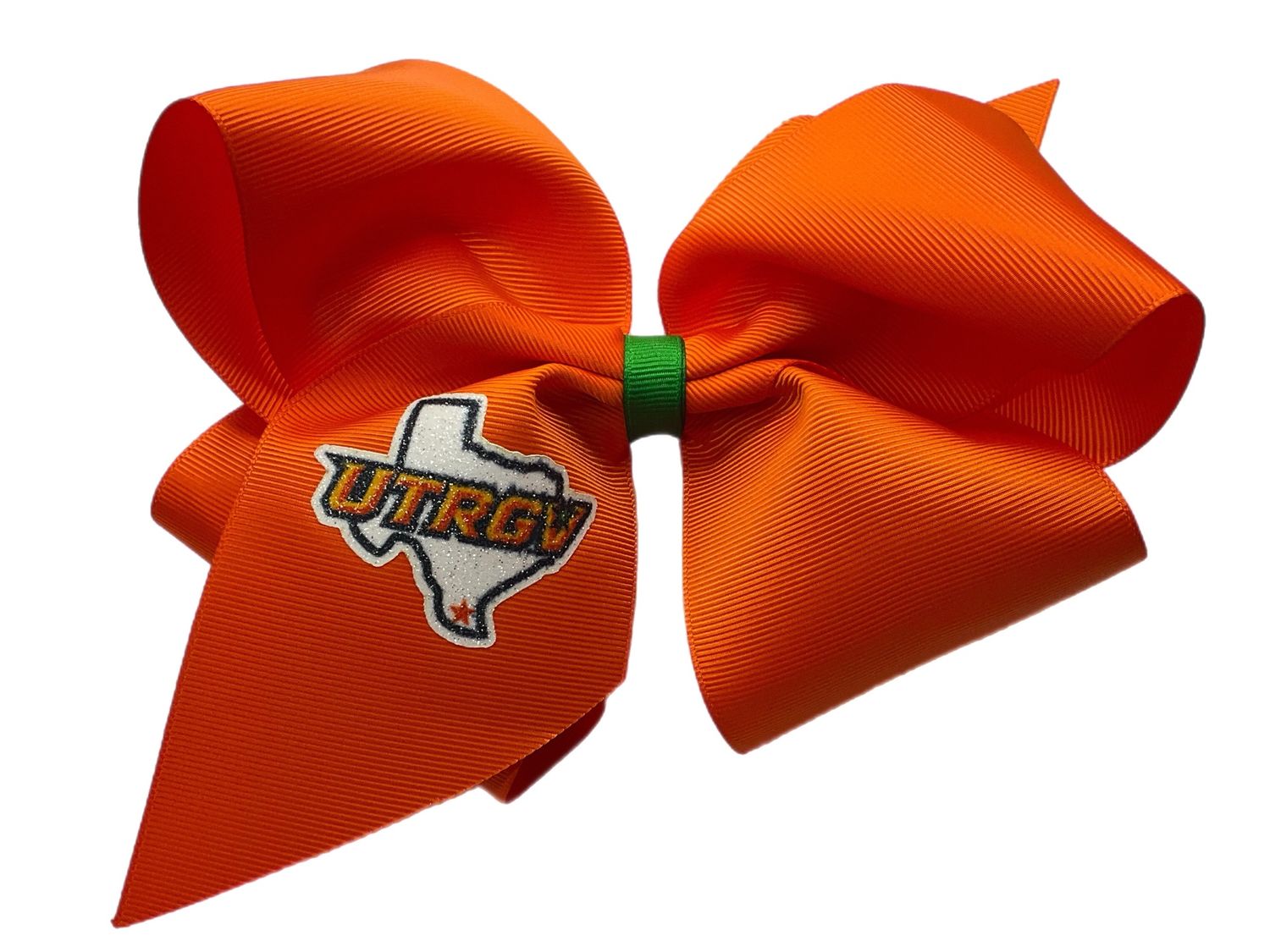 UTRGV/TX Jumbo Glitter Bow