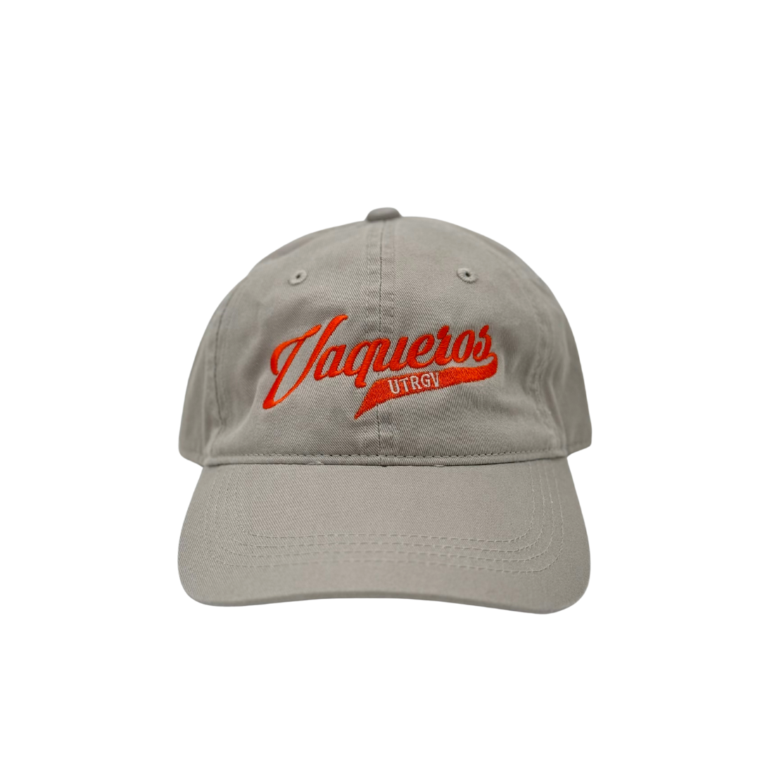 Vaqueros Script Dad Cap - Grey