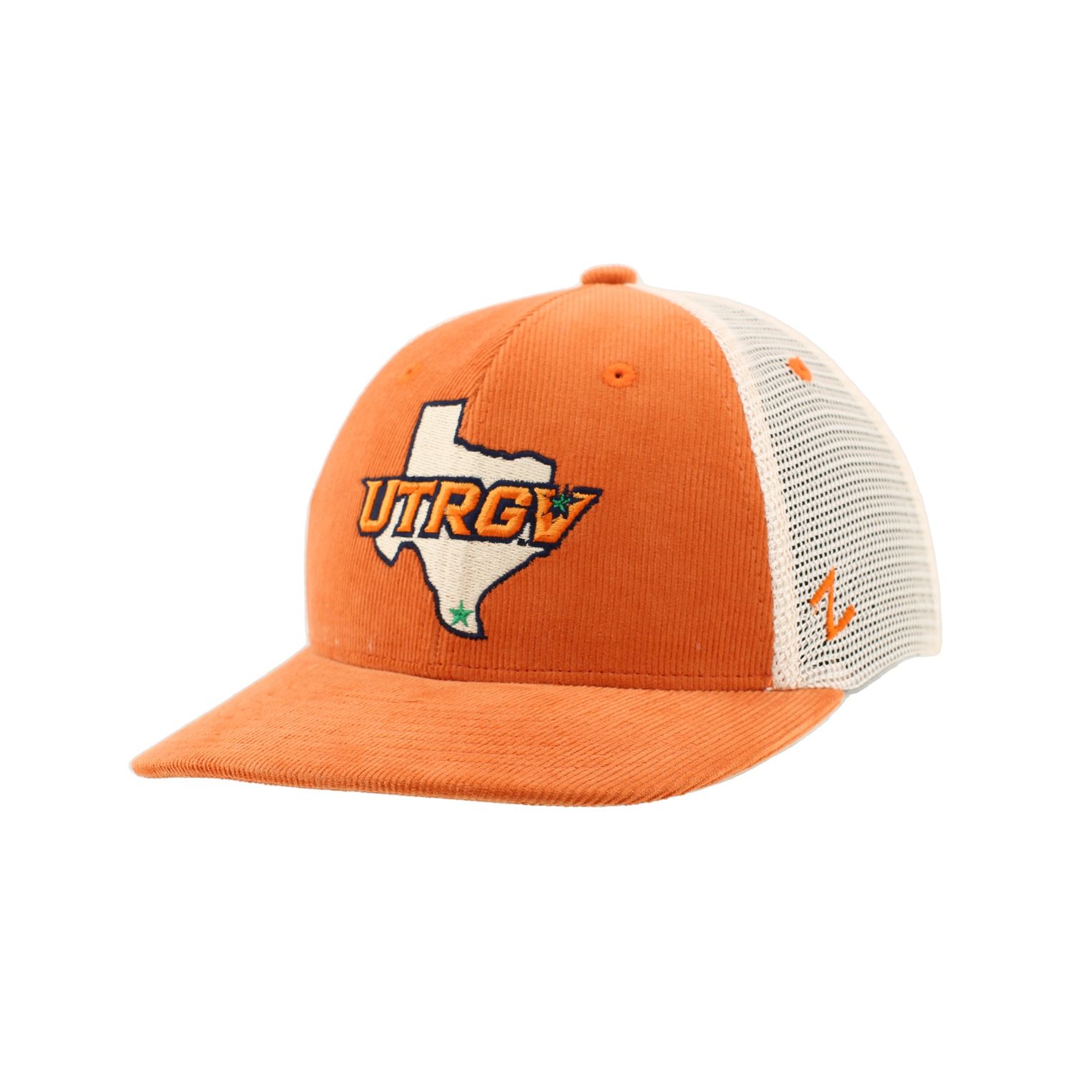 Zephyr UTRGV/TX Corduroy Cap- Orange