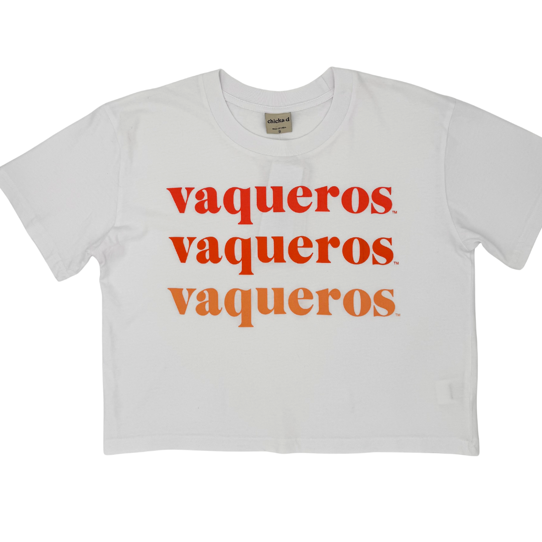Triple VAQUEROS Short &#39;N Sweet Tee - White