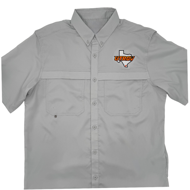 UTRGV/TX Fishing Shirt - Silver Grey