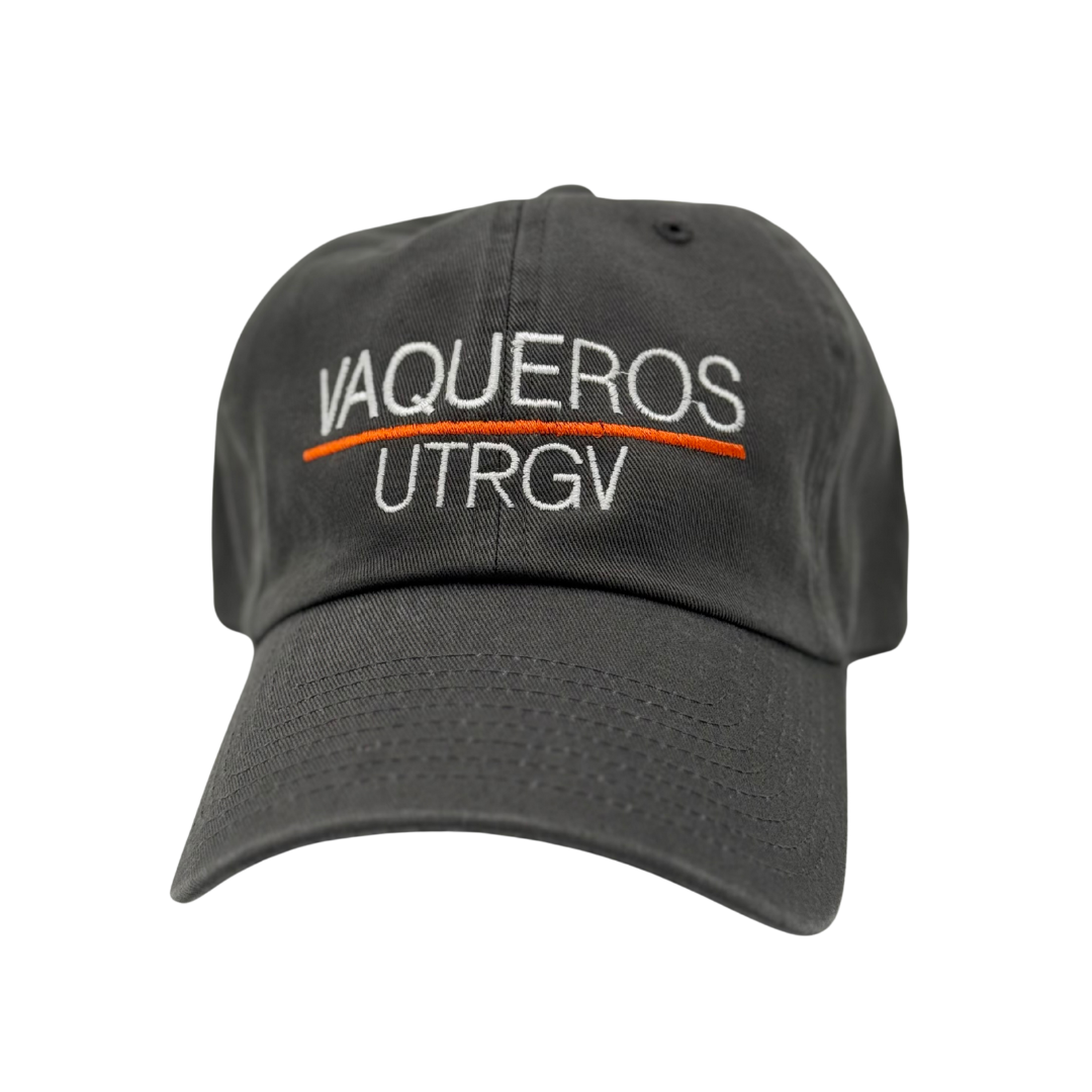 VAQUEROS _UTRGV Relaxed Dad Hat - Charcoal