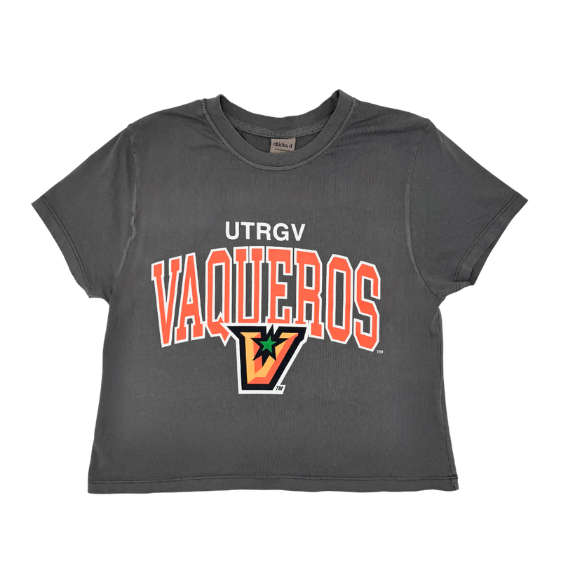 UTRGV Vaqueros &quot;V&quot; Montauk Tee - Smoke Gray