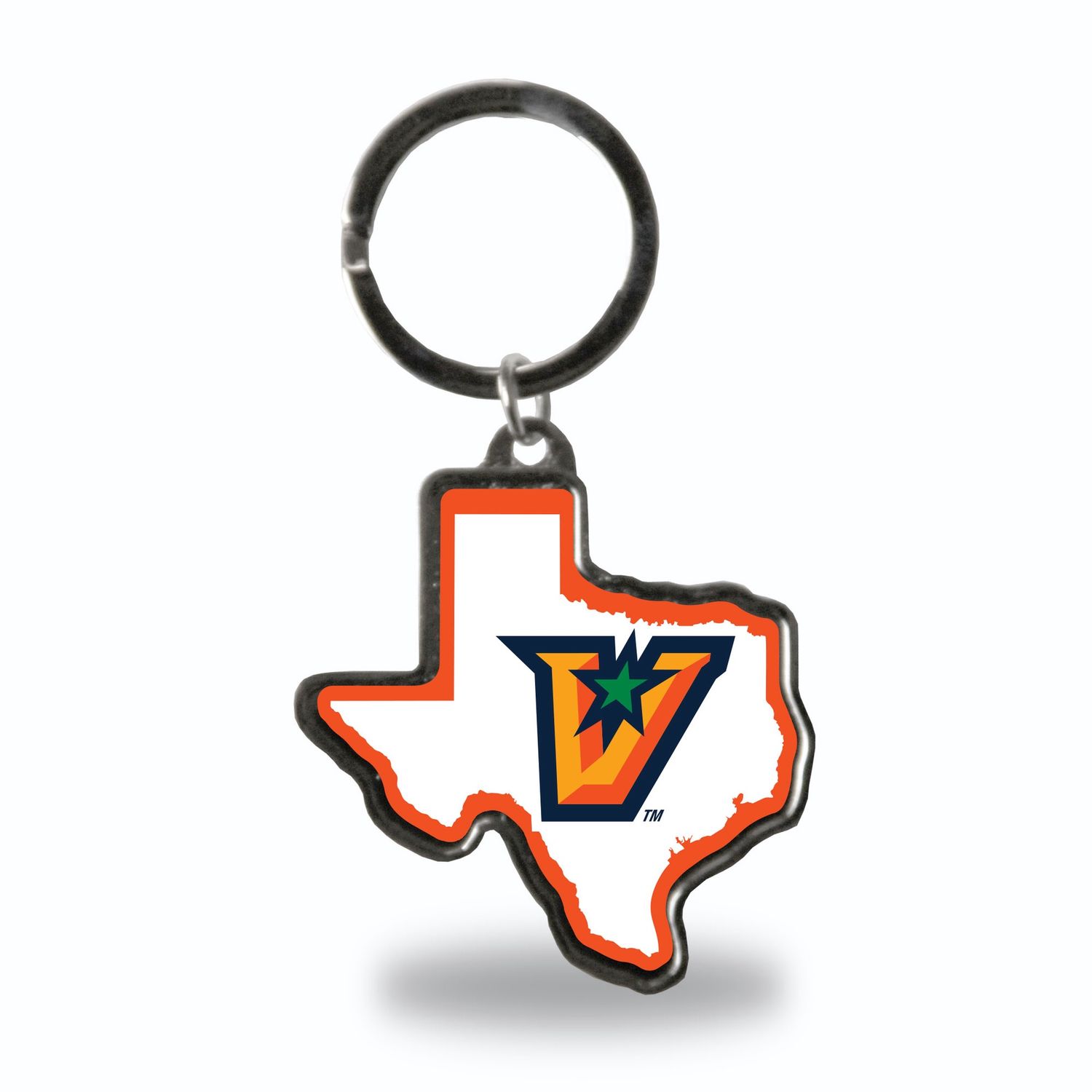 Texas &quot;V&quot; Keychain